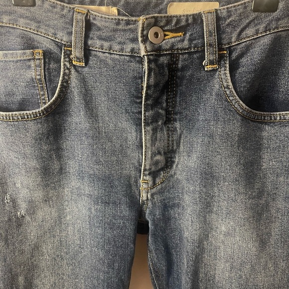 Anthropologie Pilcro cropped flare two tone jeans 26 - Picture 8 of 9